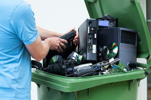 Commercial waste disposal containers